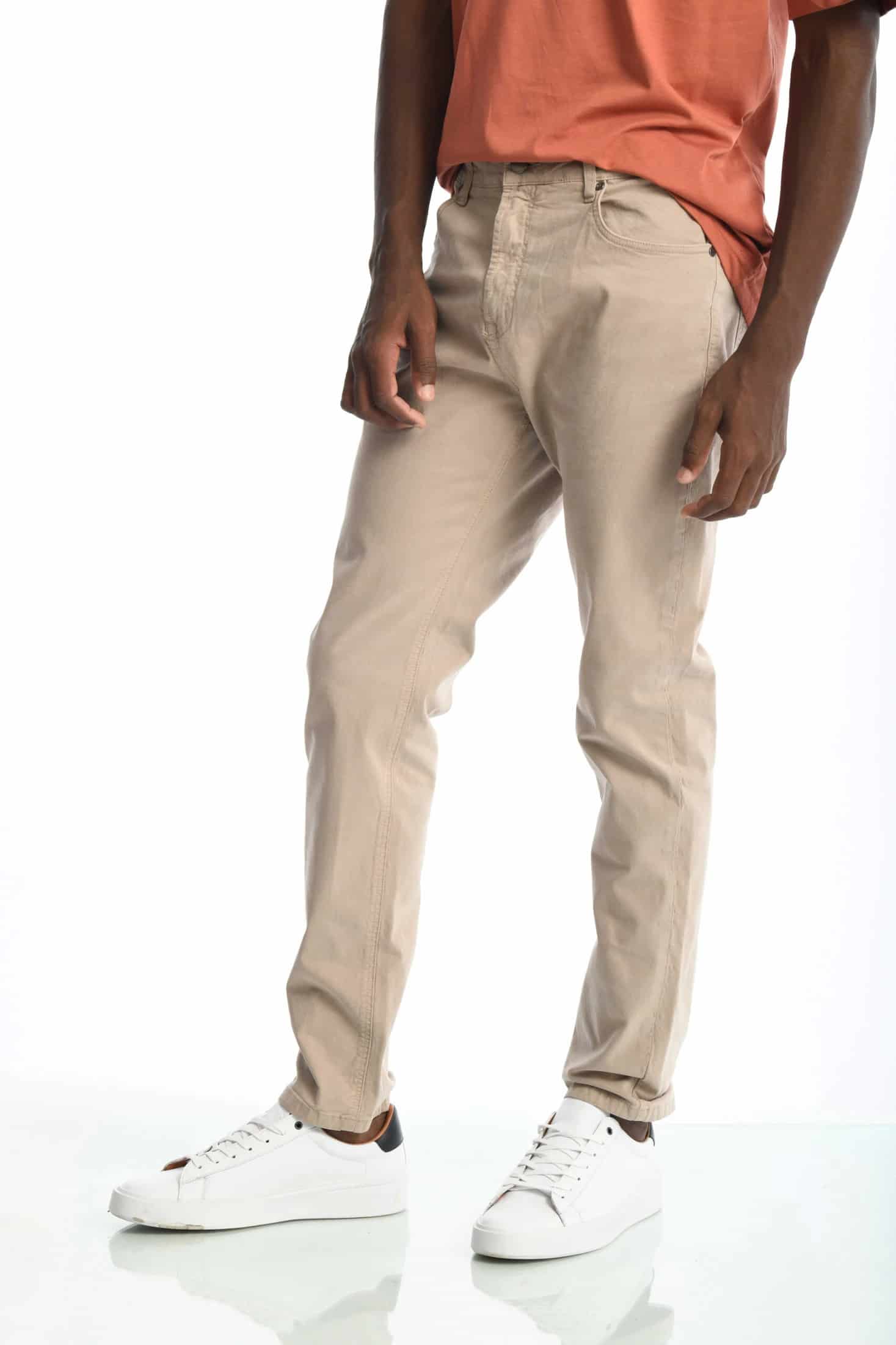 Pantalón Classic Dril 5 Bolsillos Beige - miniatura 3