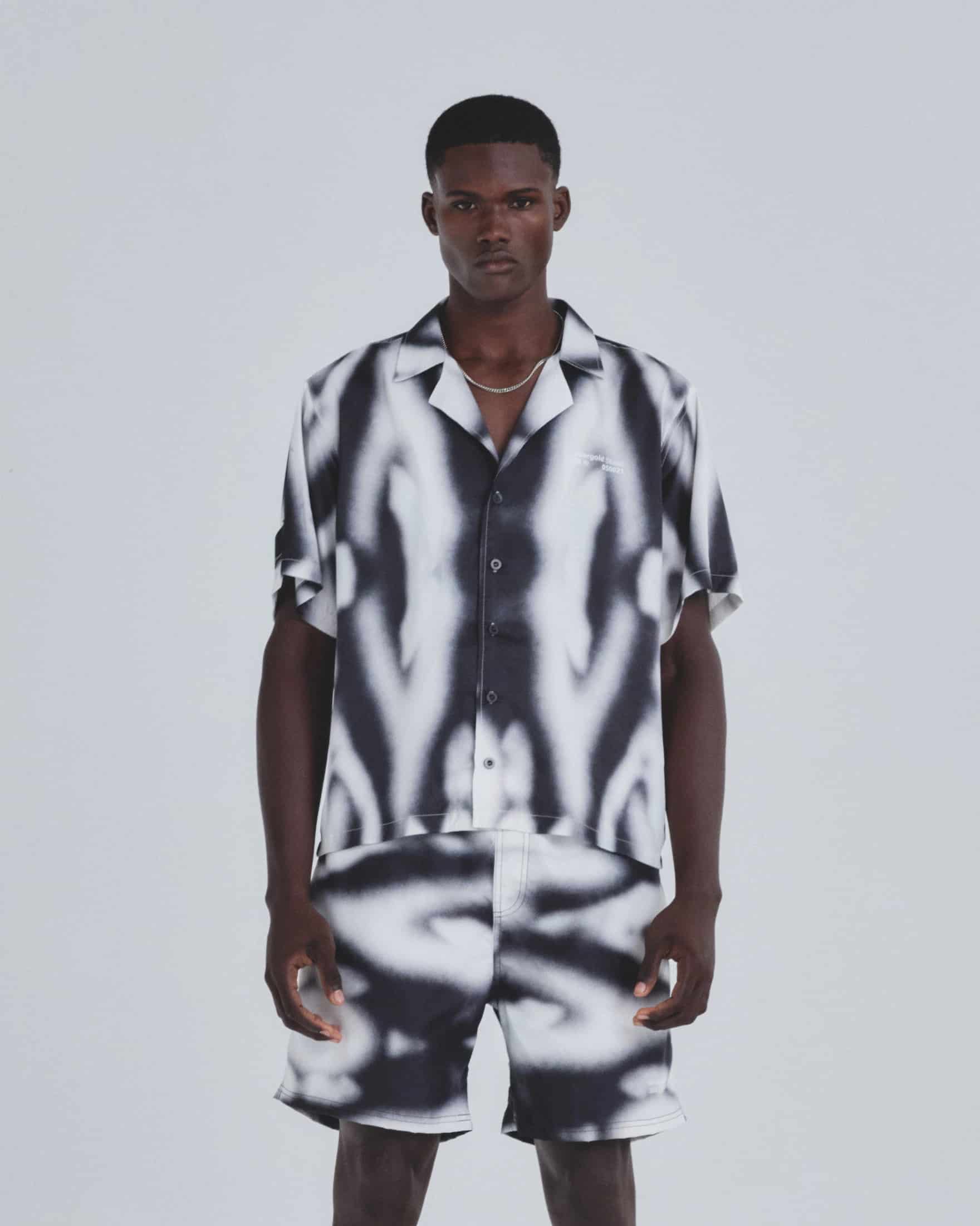 Basics Undergold Studio Silk Shirt Blur Pattern - miniatura 2