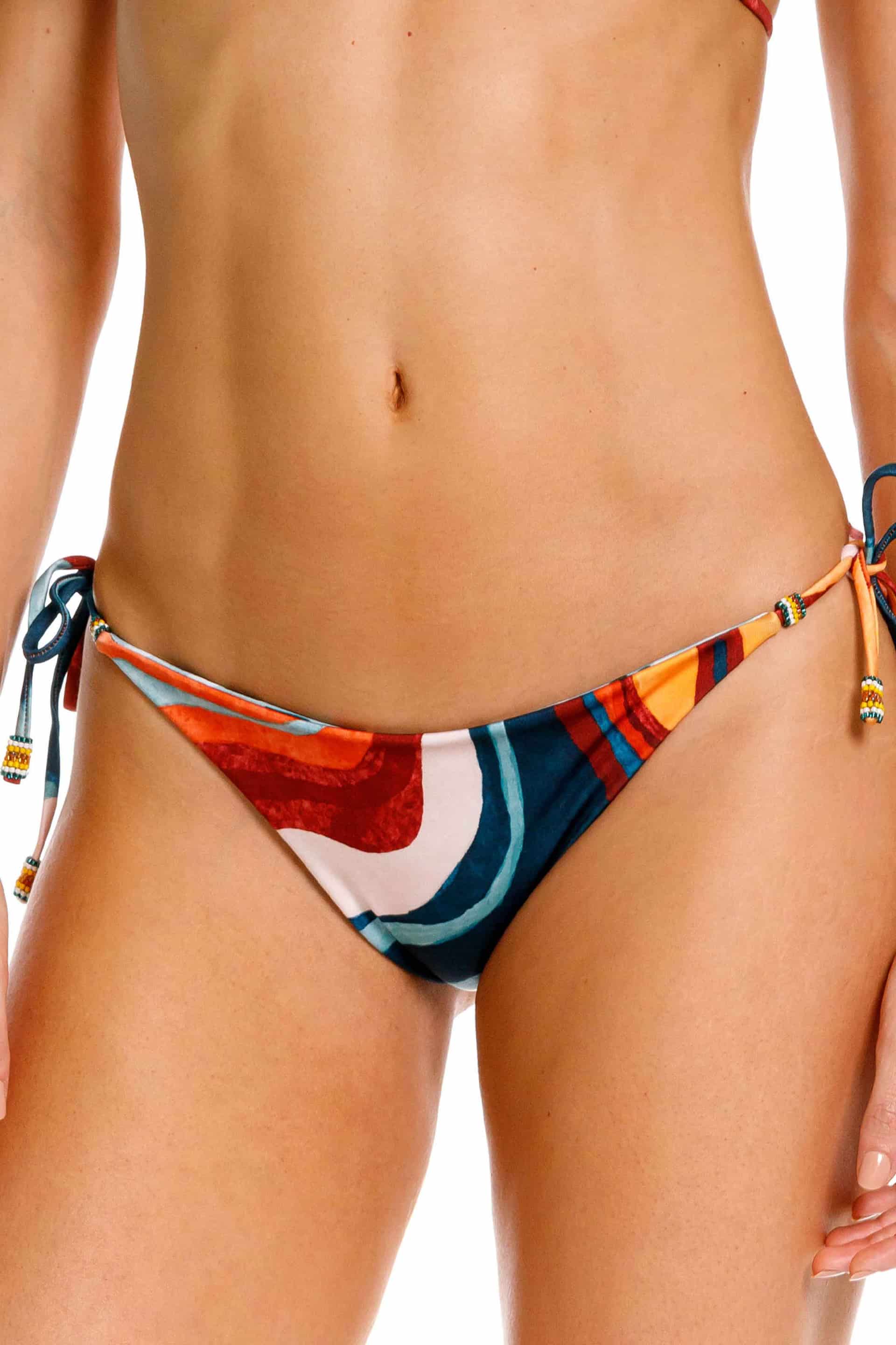 Panty Tiras de Bikini Nebula Verde - miniatura 2