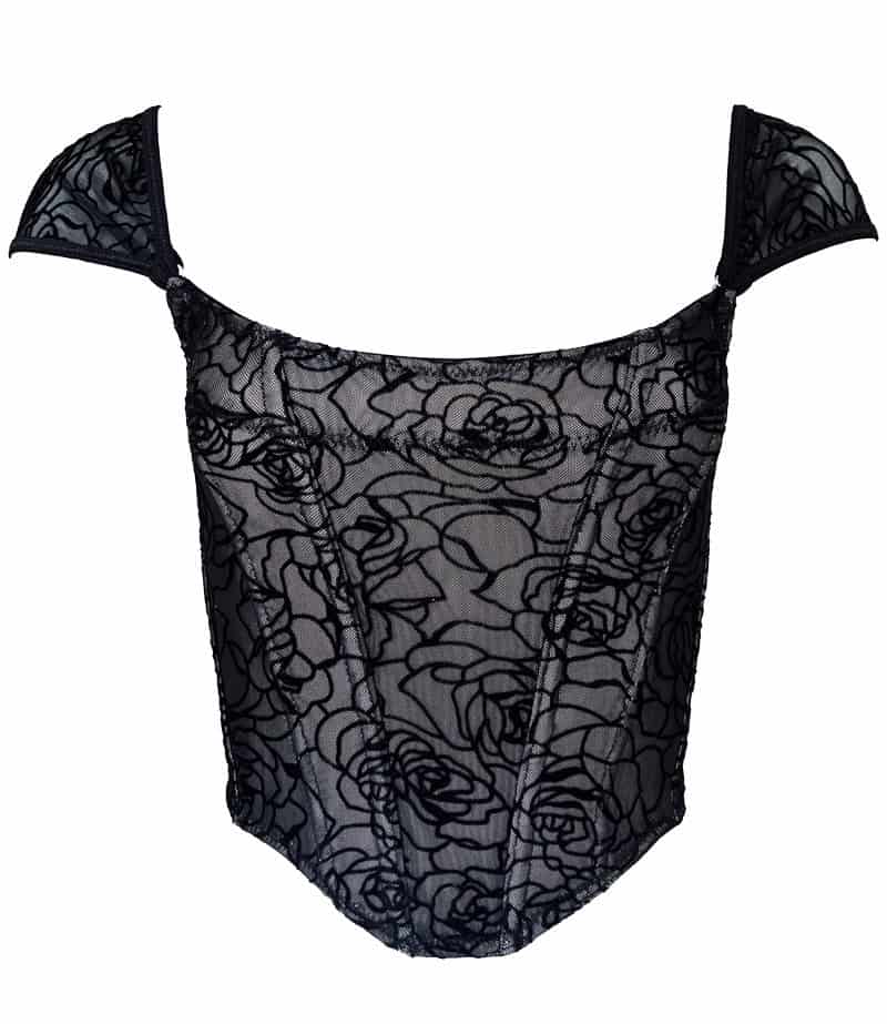 CORSET REVERIE NEGRO - miniatura 1