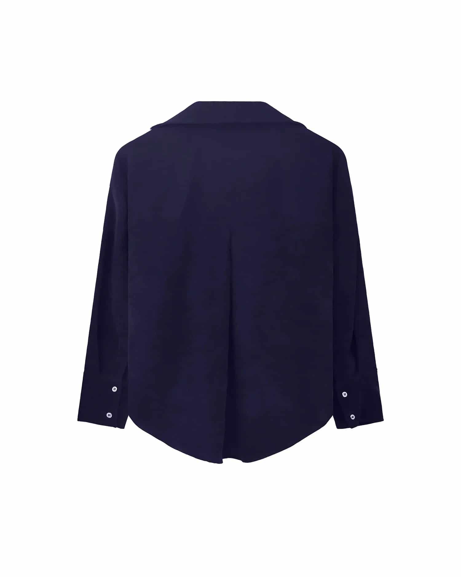 Camisa Clasica Pana Azul - miniatura 8