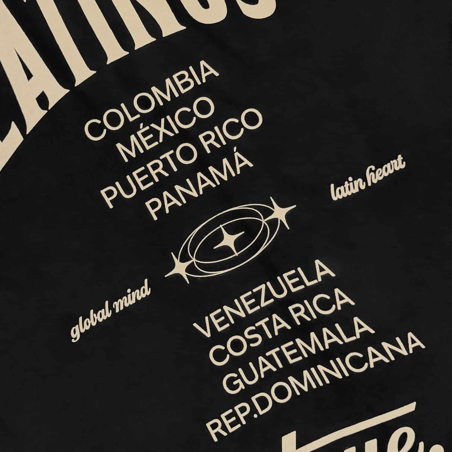 Latinos Oversized T-Shirt - Black - miniatura 7