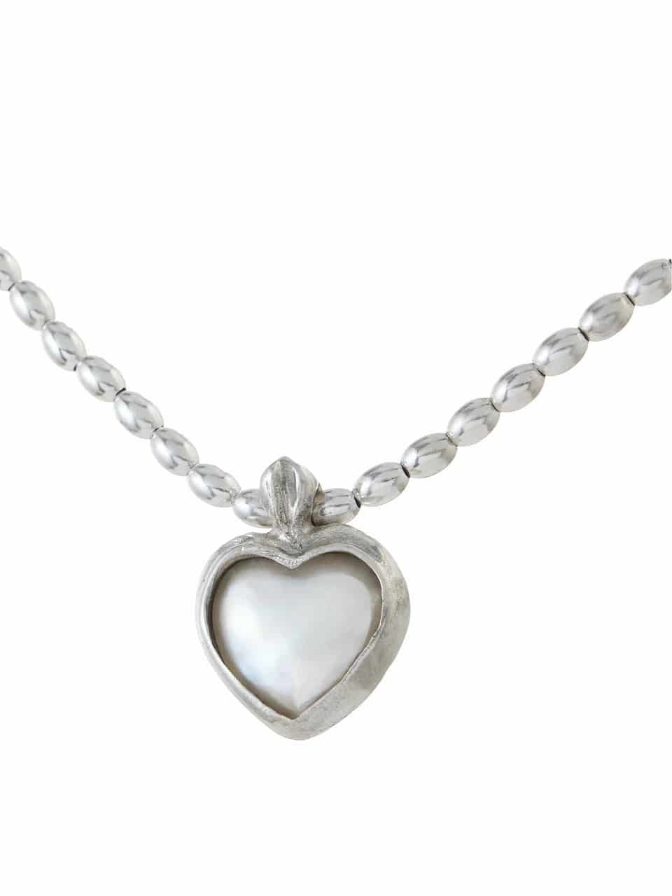 PEARL HEART NECKLACE - miniatura 1