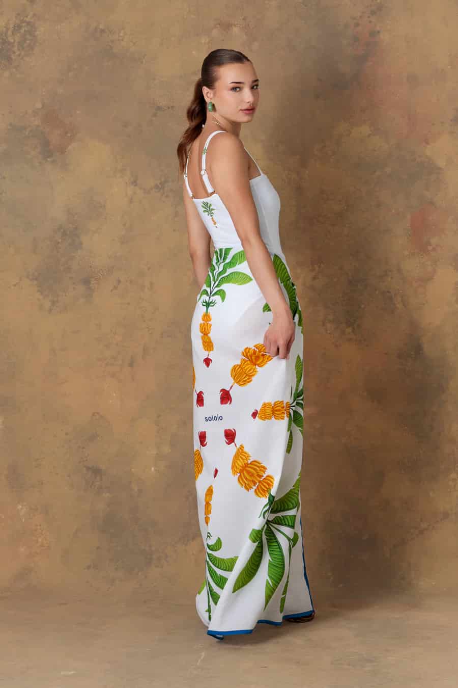 Women's pareo cotton thalos white - miniatura 5