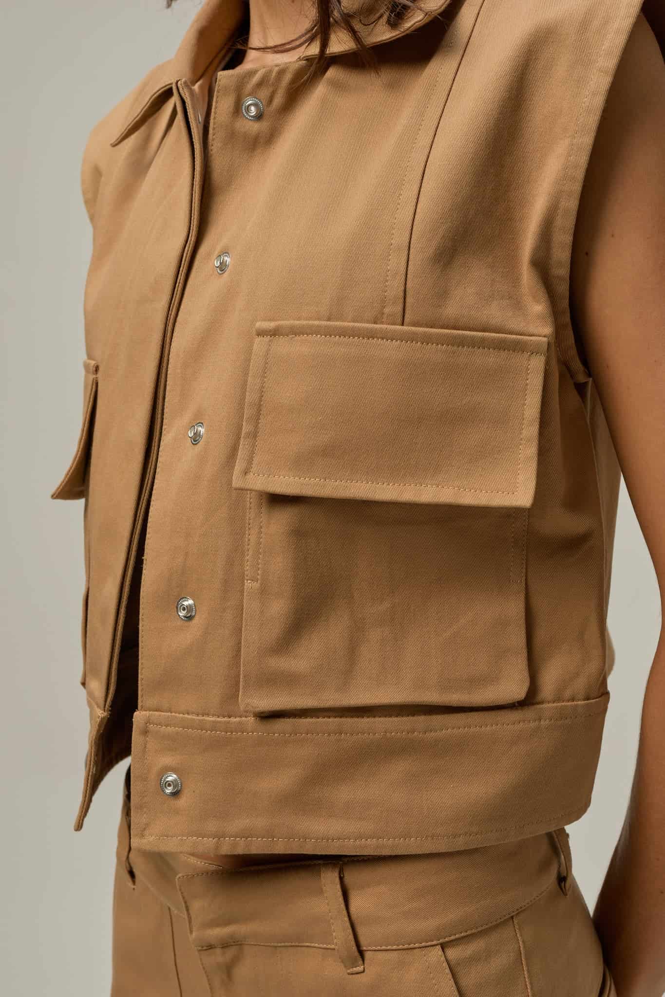 Chaleco Irene | Khaki - miniatura 7