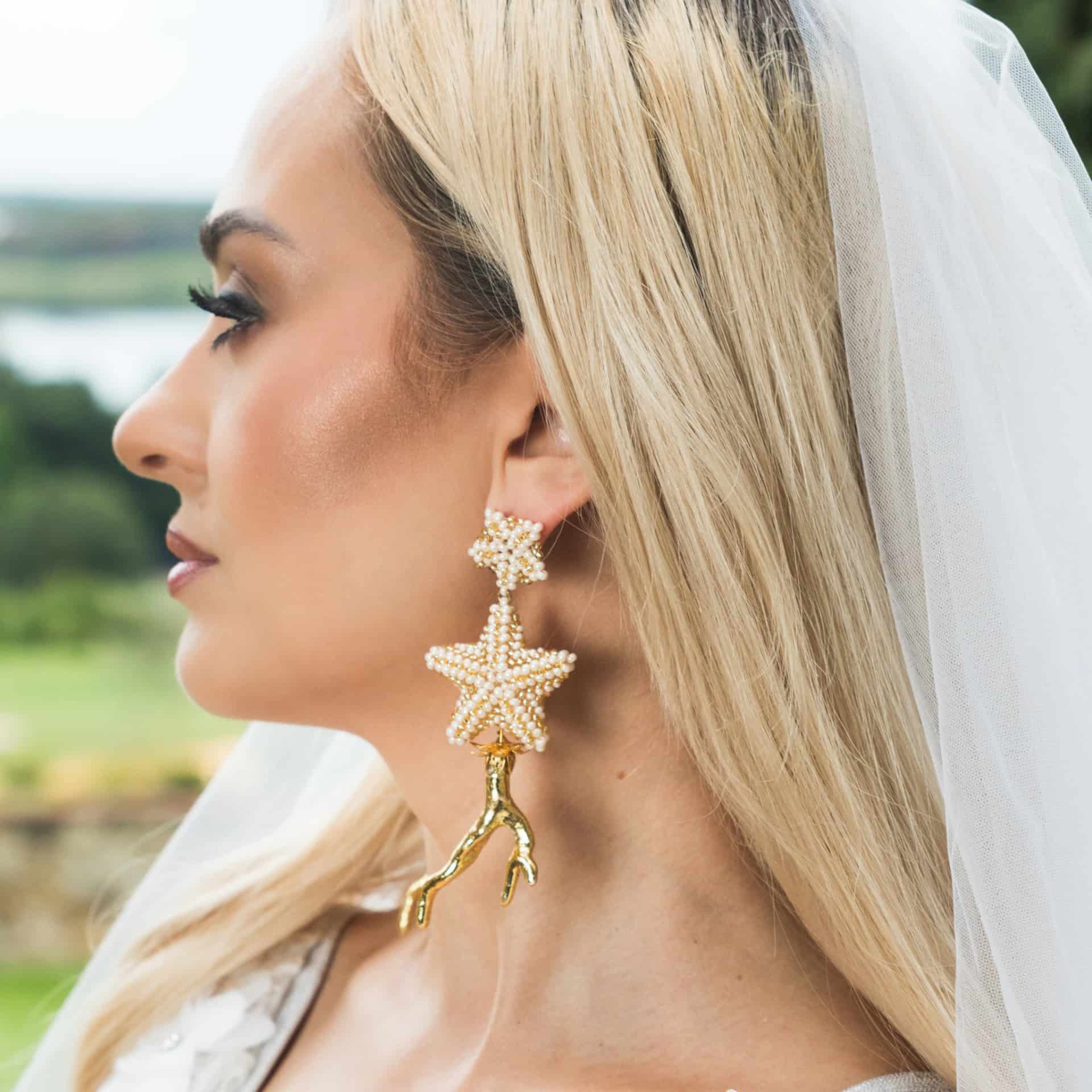 Bridal Star Earrings - miniatura 2