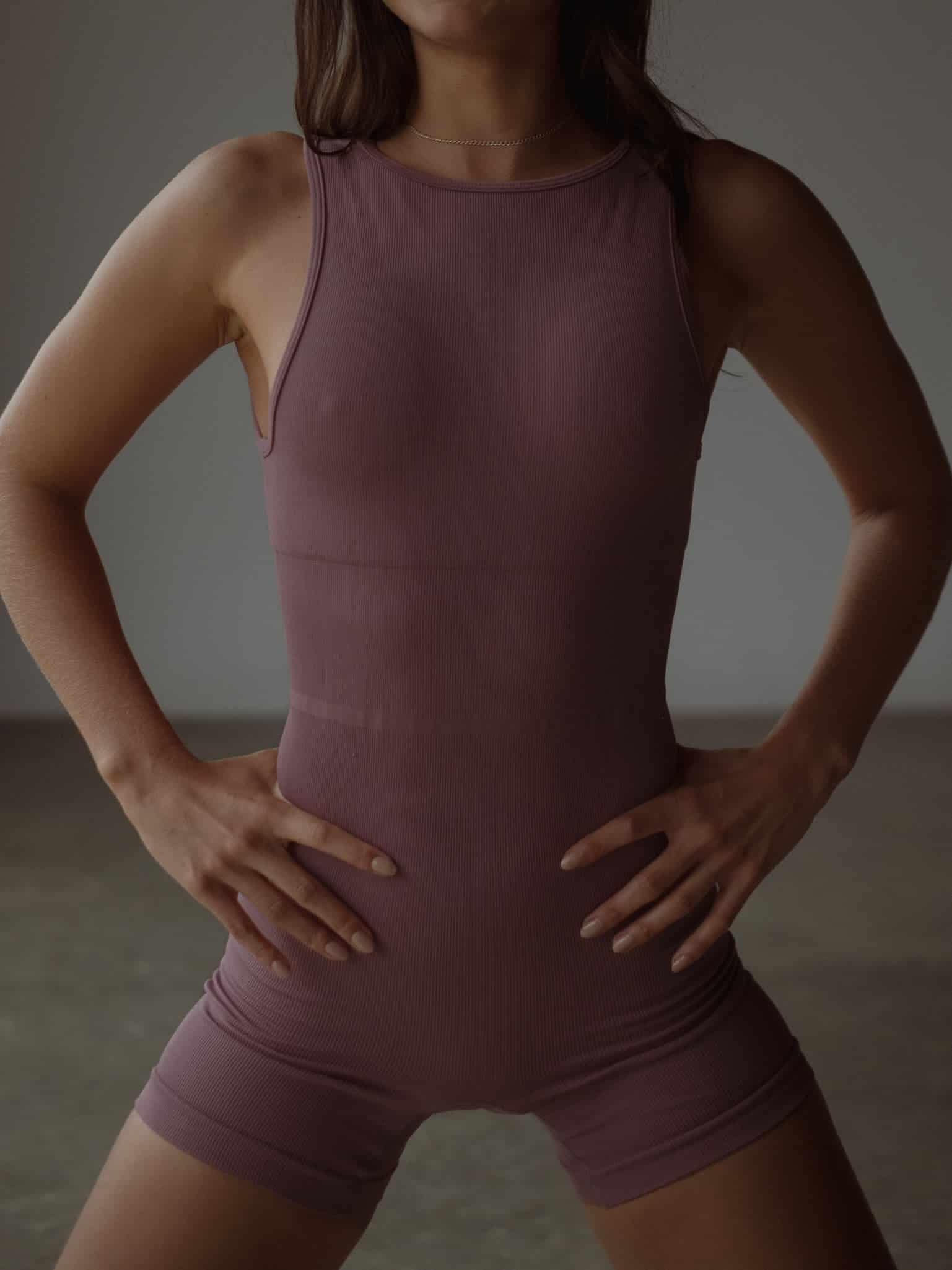 SUITED SEAMLESS UNITARD - COSMETIC PINK - miniatura 2