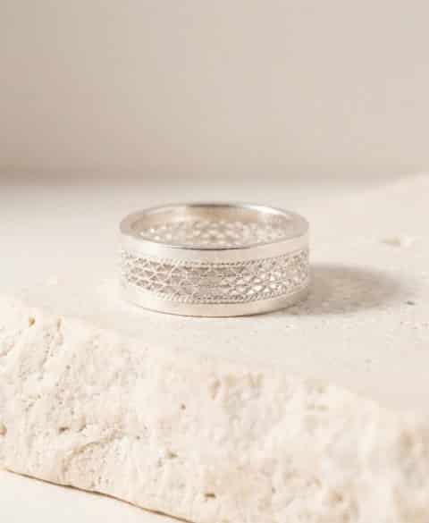 Anillo Sombrero Vueltiao en Plata Filigrana - miniatura 2