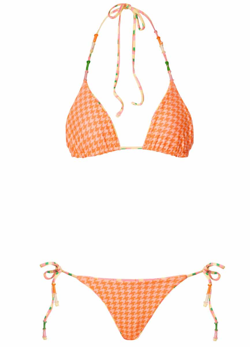 Maaji Blush Tide Sunflash Low Rise Tie Side Bikini Bottom - miniatura 6