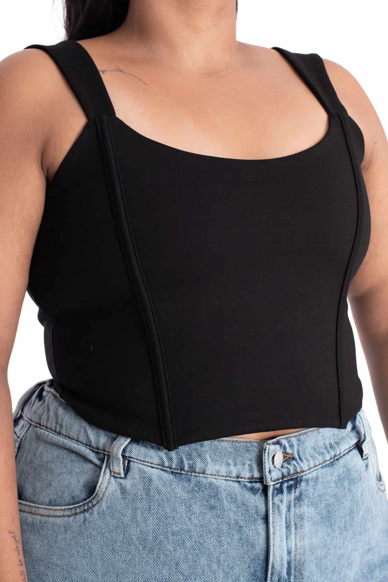 Crop Top Simona Negro - miniatura 13