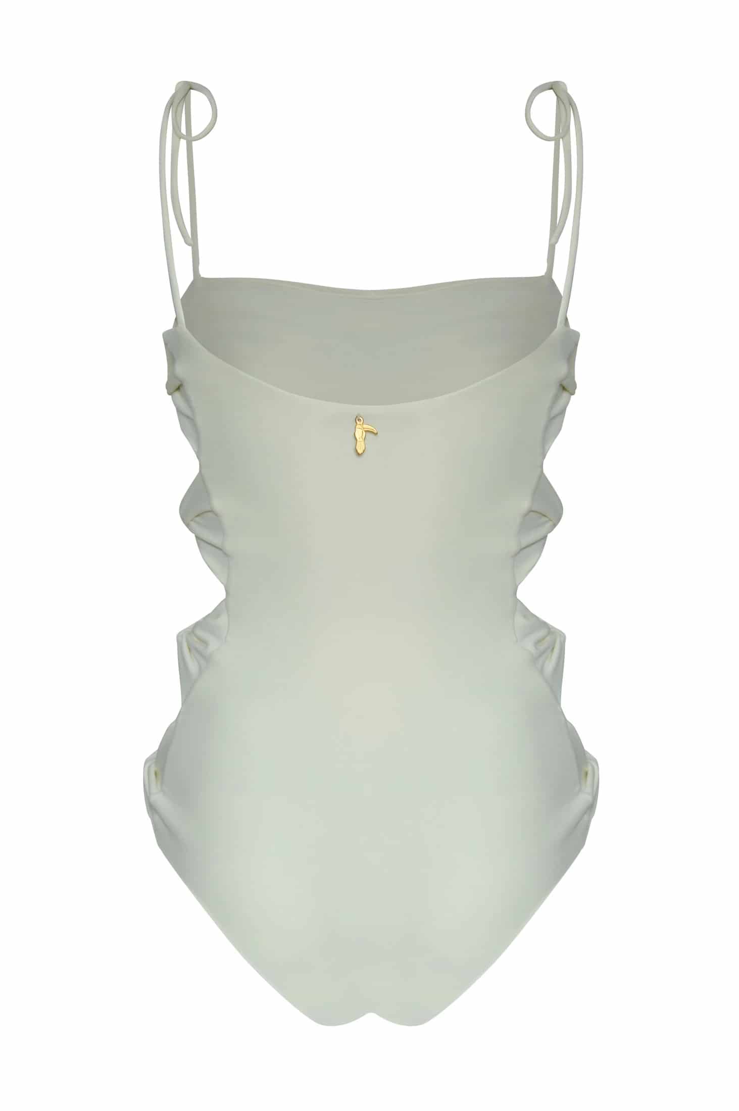Tejada Pleated One Piece / Ivory - miniatura 3