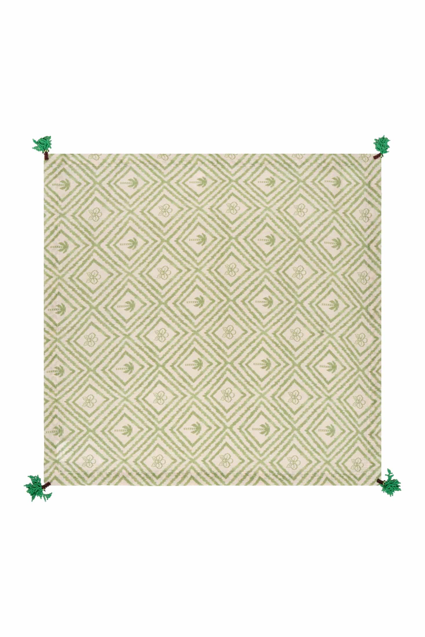 Green Palms Linen Napkins / Set of 4 - miniatura 2