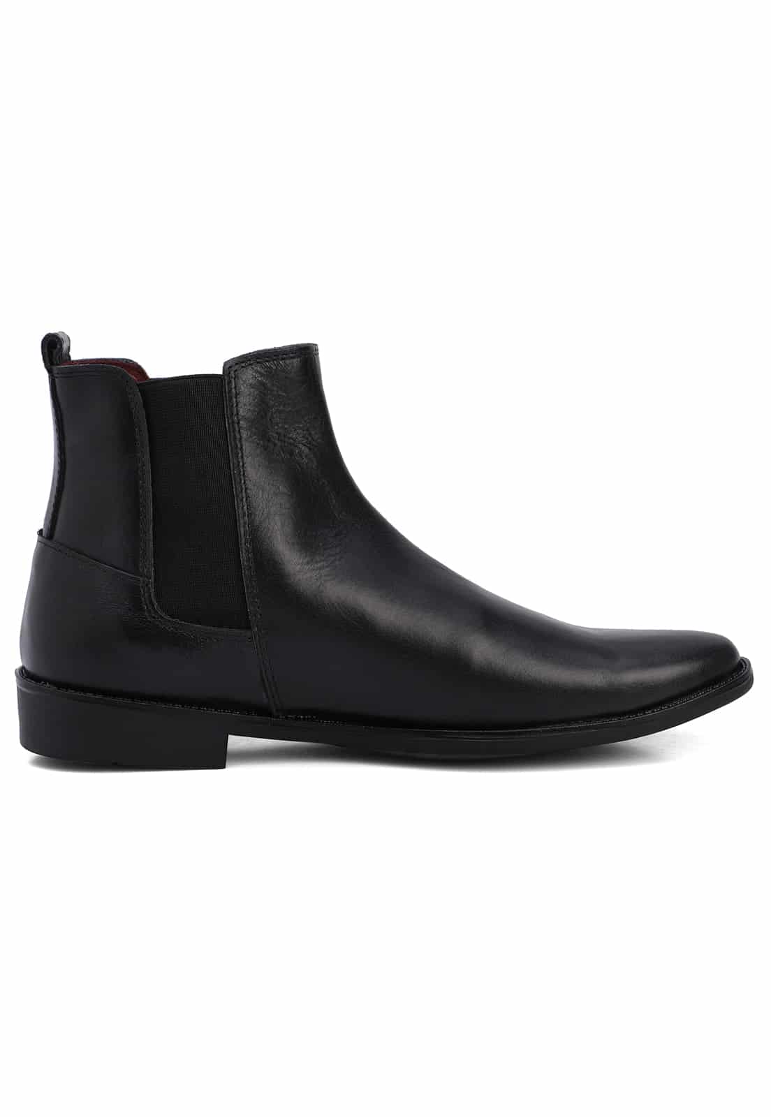 Botines chelsea negros en cuero - miniatura 3