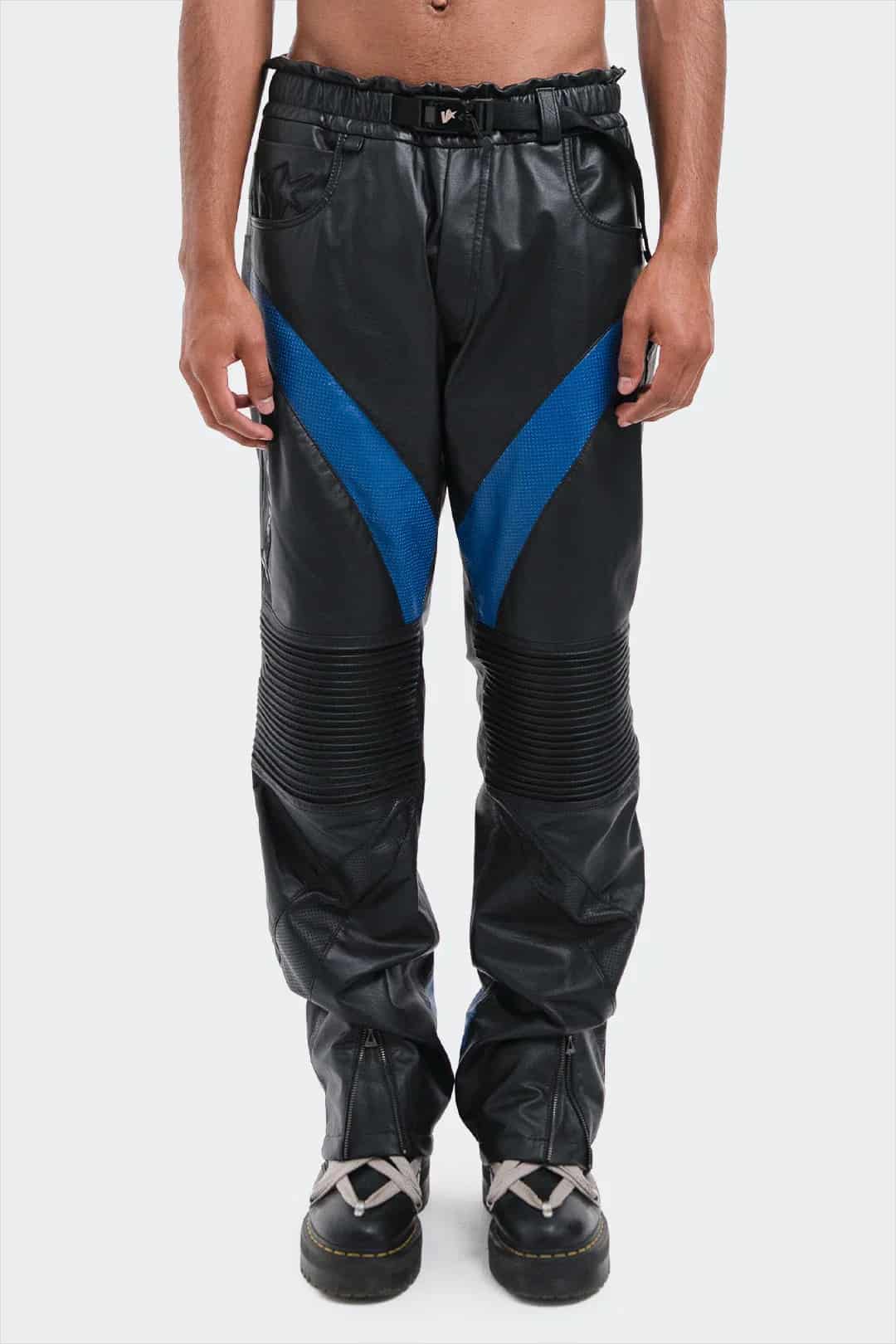 VENENO PANTALON CUERO BIKER GO FASTER - miniatura 1