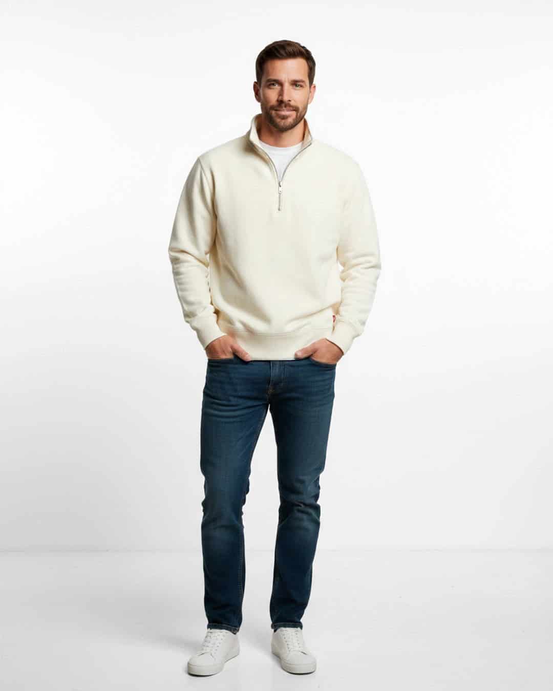 Buzo cuello alto hombre Marfil - miniatura 15