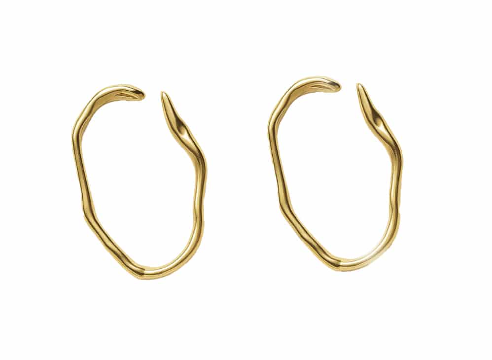 ORGANIC GOLDEN EARRINGS - miniatura 2