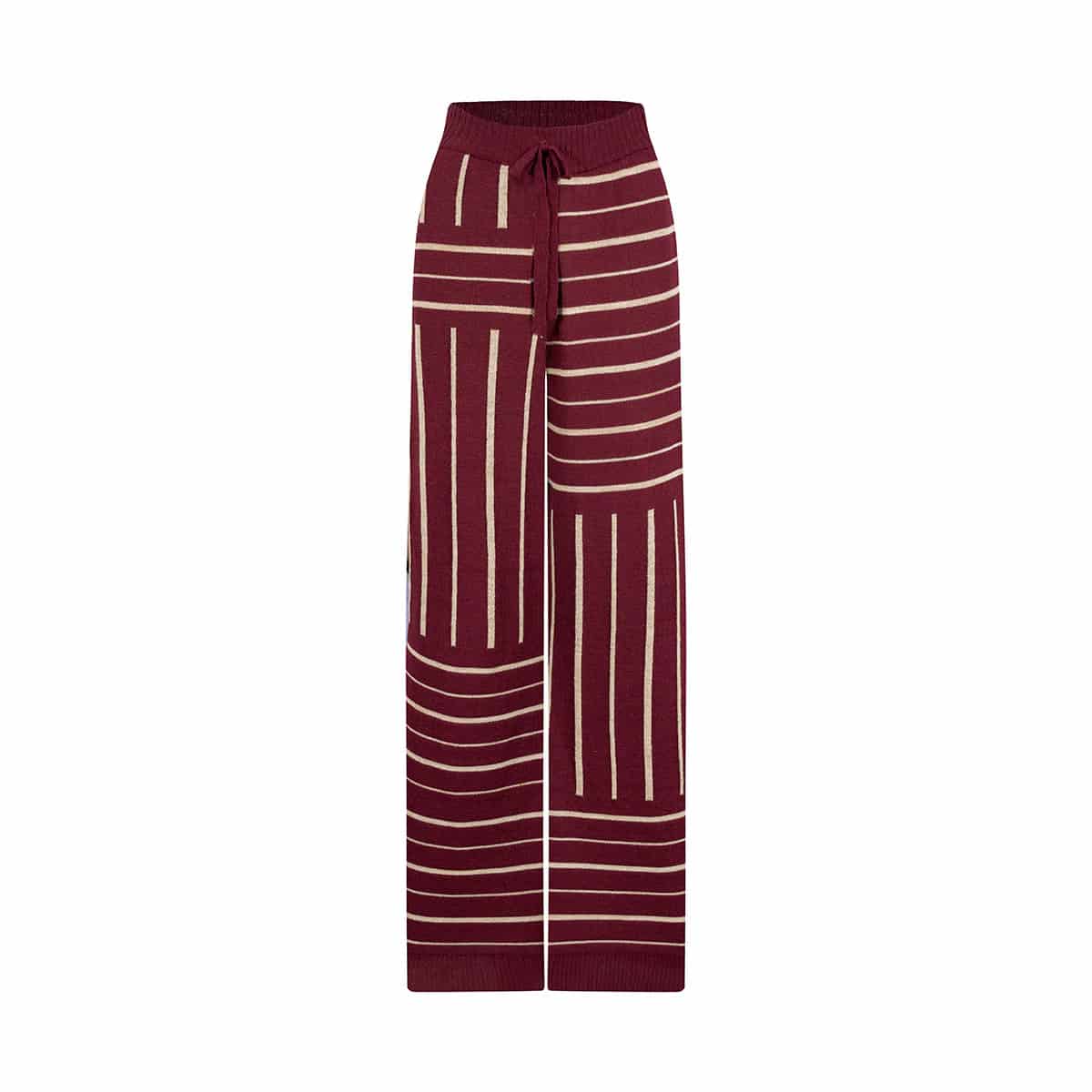PANTALON NOBU BORGOÑA-DORADO - miniatura 4
