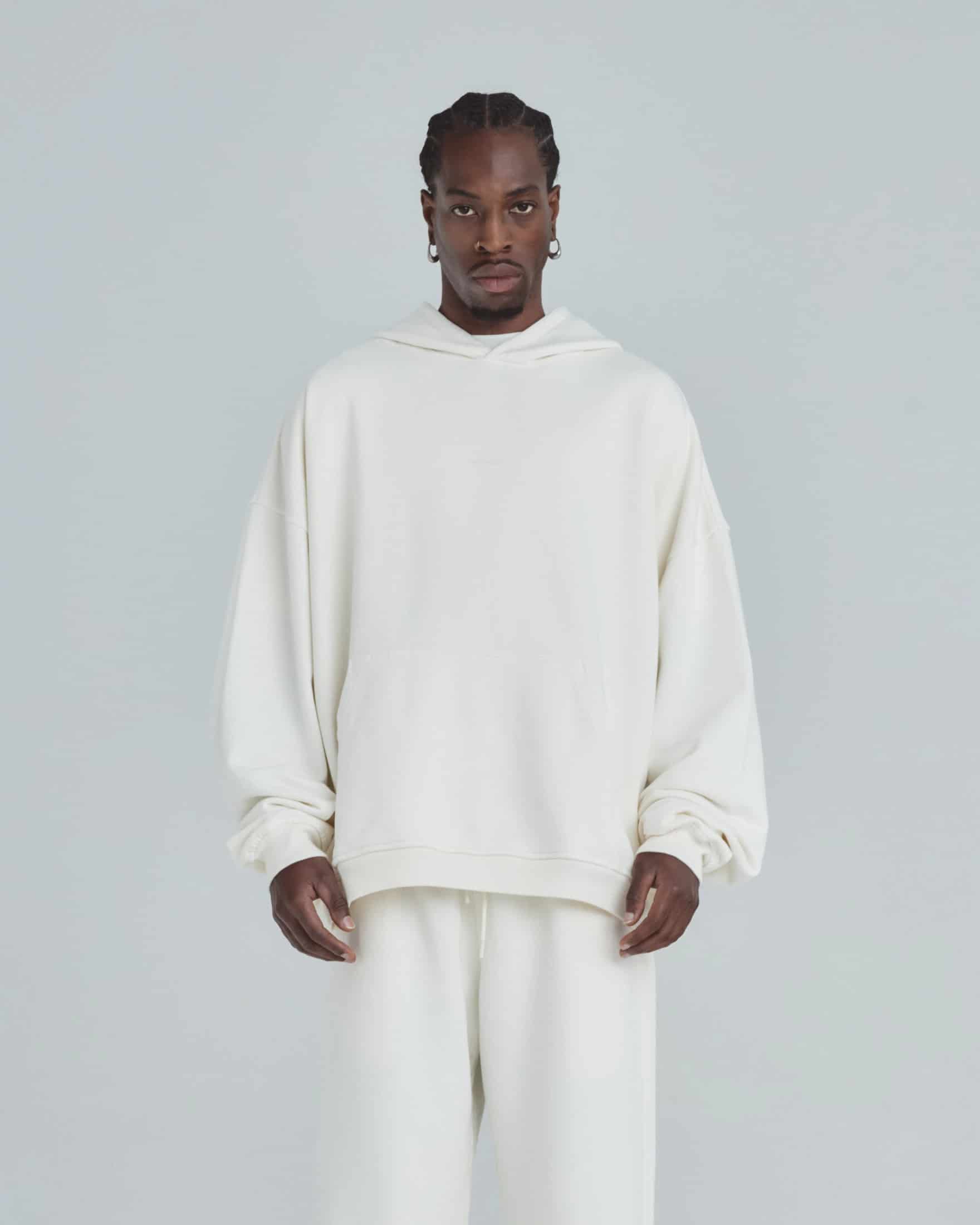 Line Basic Hoodie White - miniatura 2