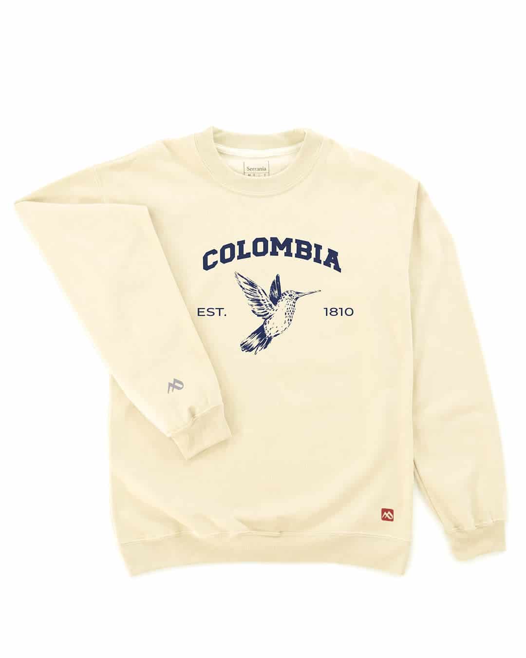 Buzo Unisex Colibrí Marfil - miniatura 2