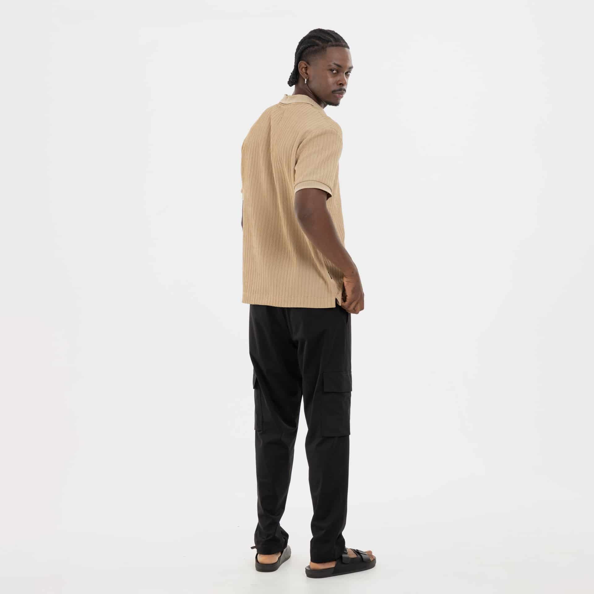 Refined Polo Knit Kaki - miniatura 5
