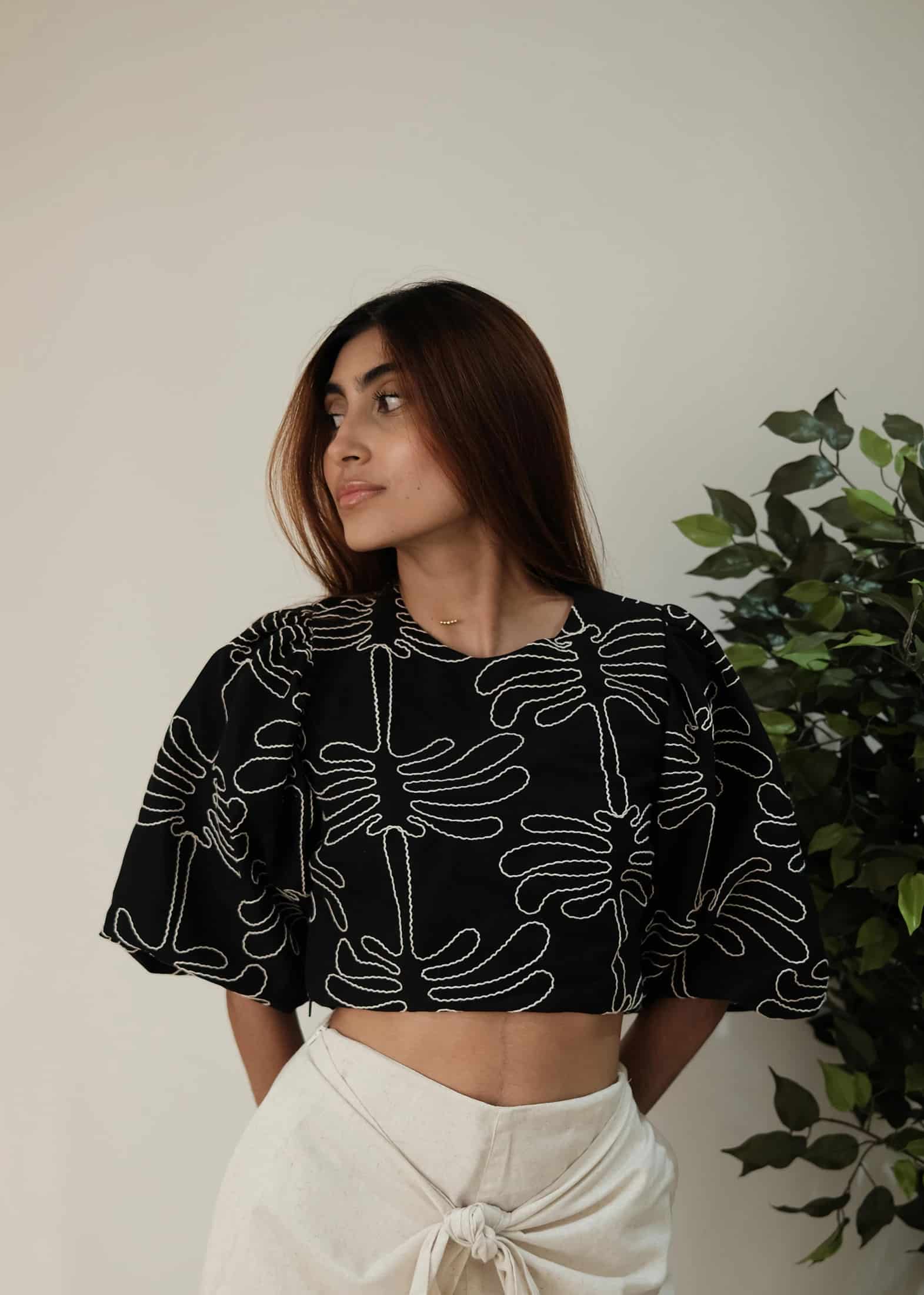 Blusa Palmeras Muestra - miniatura 1