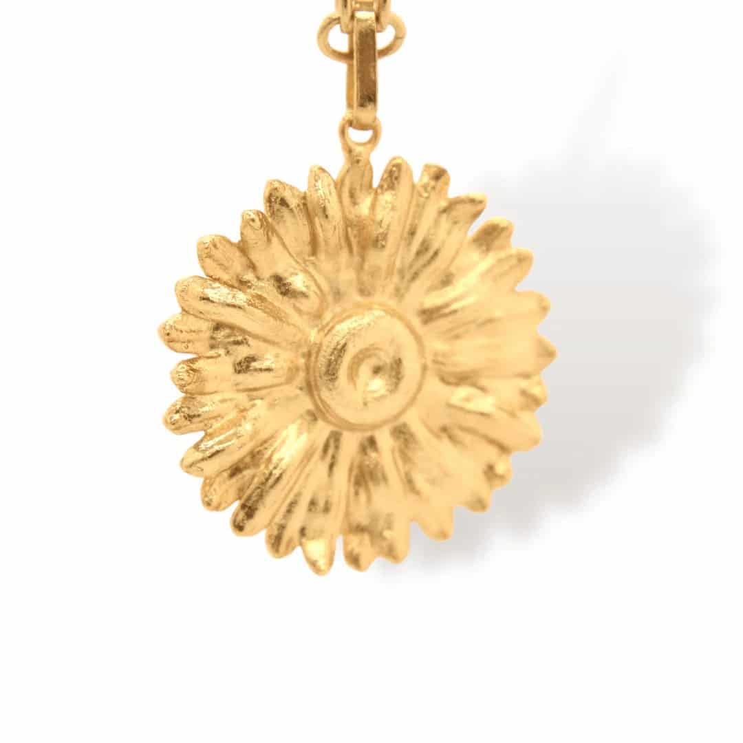 Cadena con flor de margarita grande - miniatura 1