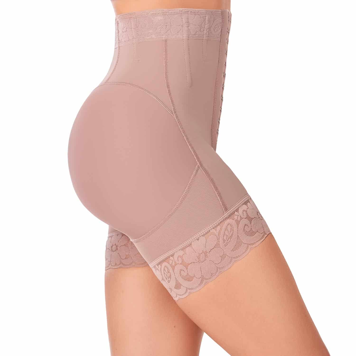 Short Alto Levanta Cola Broches Reloj de Arena Mujer - miniatura 7