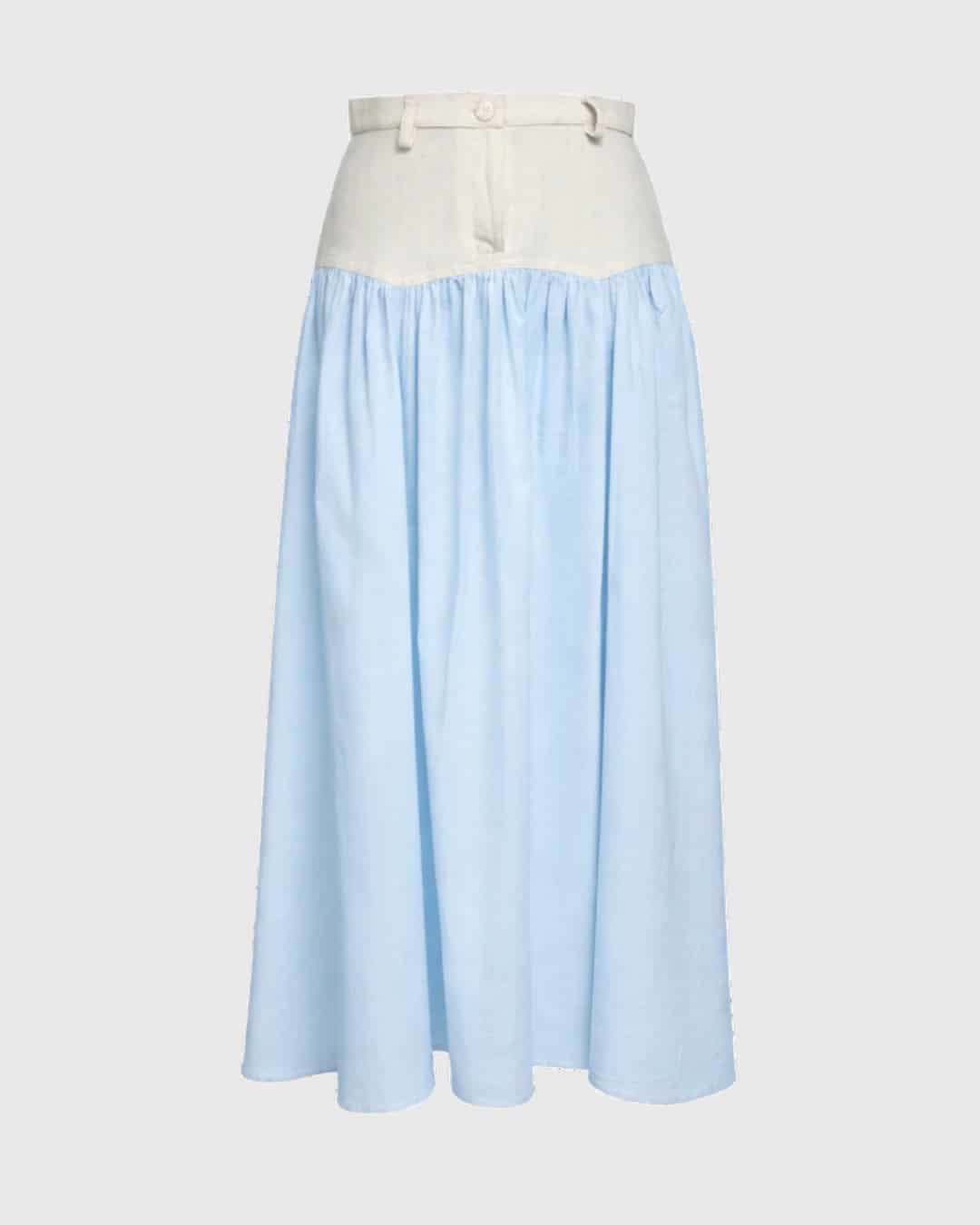 SAND STRIPE SKIRT (SKY) - miniatura 1