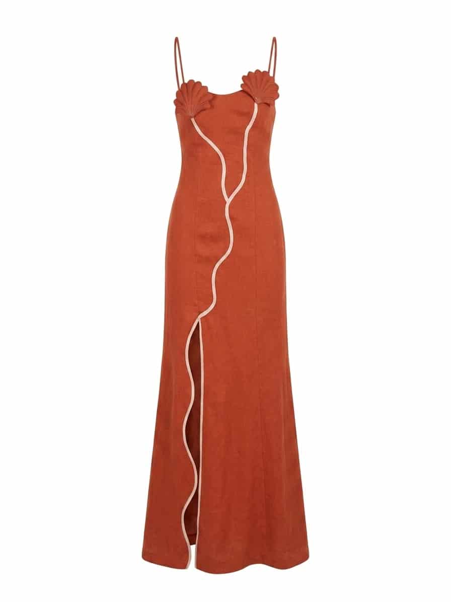 ANTONIA DRESS SUNSET ORANGE - miniatura 1
