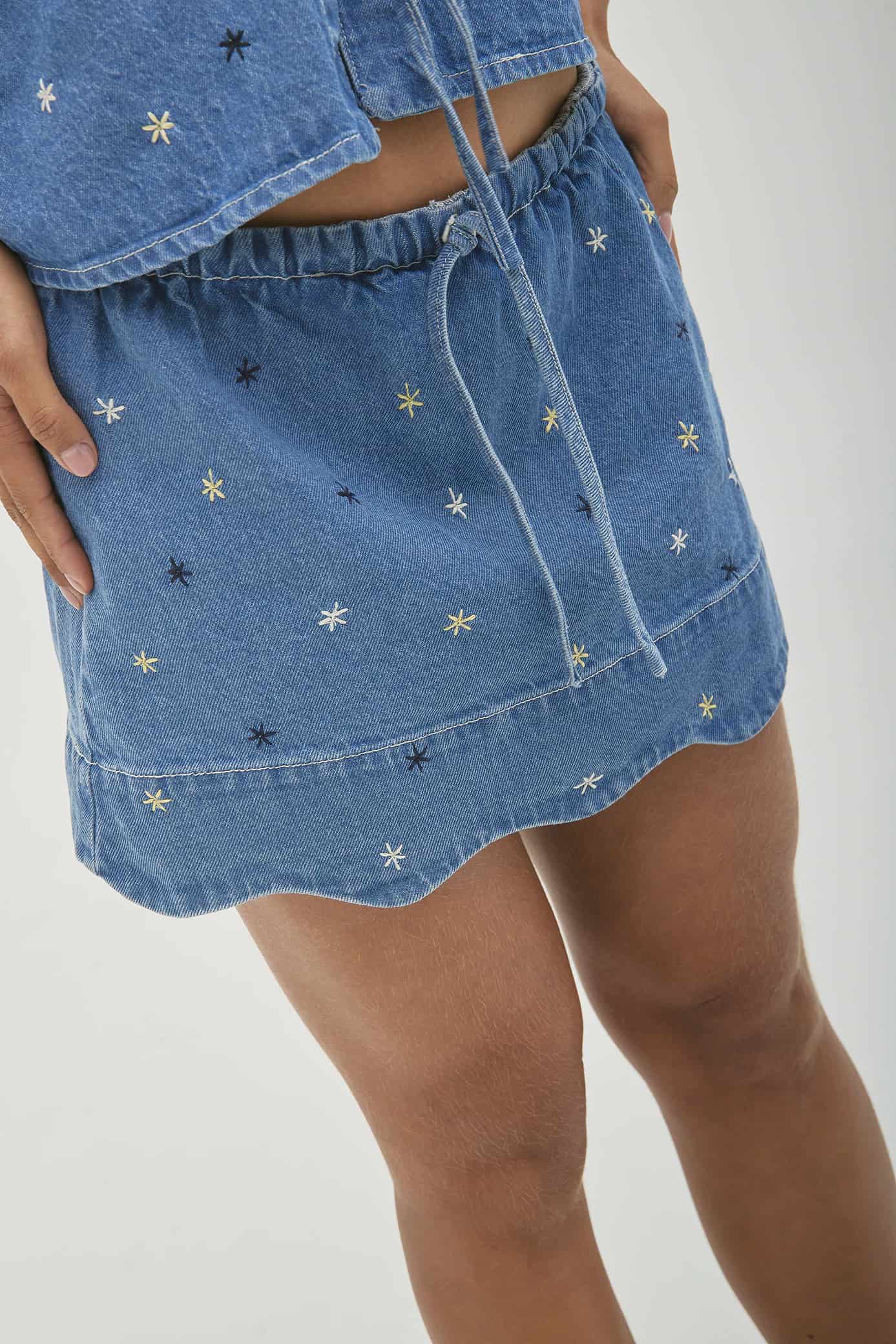 Falda Short Marea Denim - miniatura 4