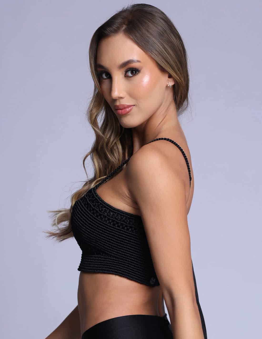 Crop Top Artesia Negro - miniatura 3
