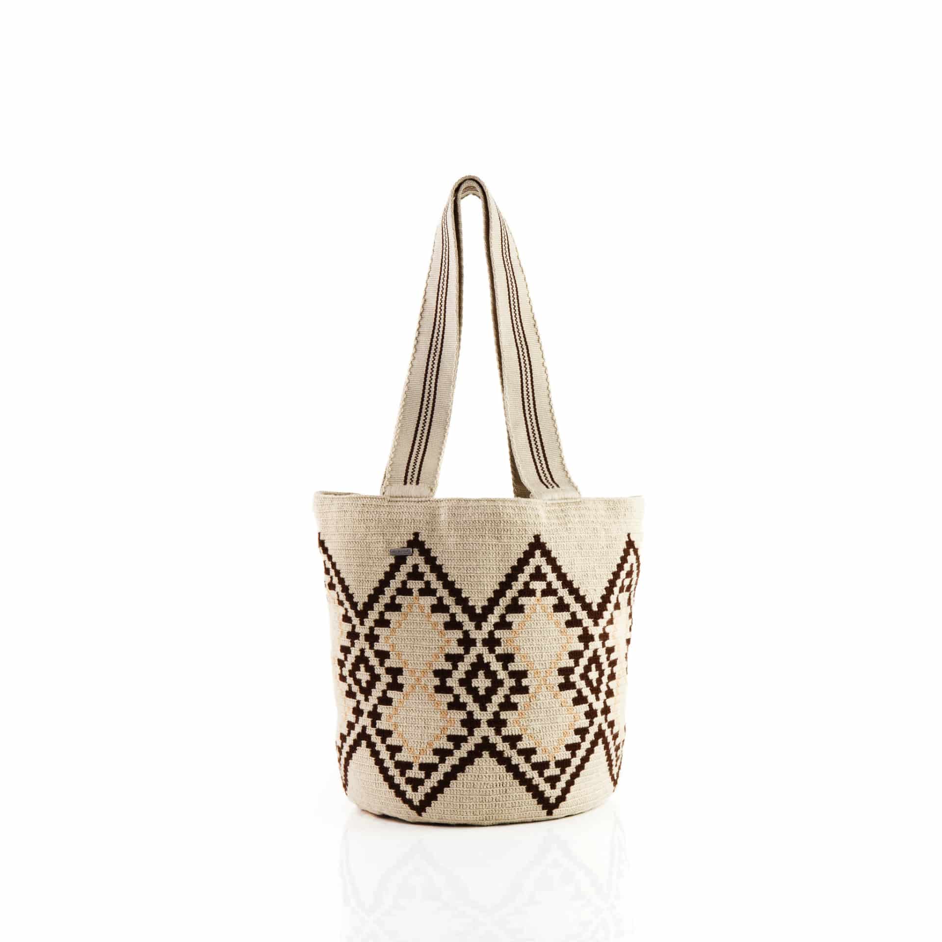 Bolso de Playa Wayuu Arena/Marrón - miniatura 2