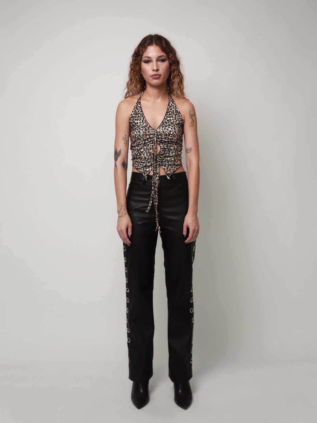 Ramone Top in Dusty Leopard - miniatura 1