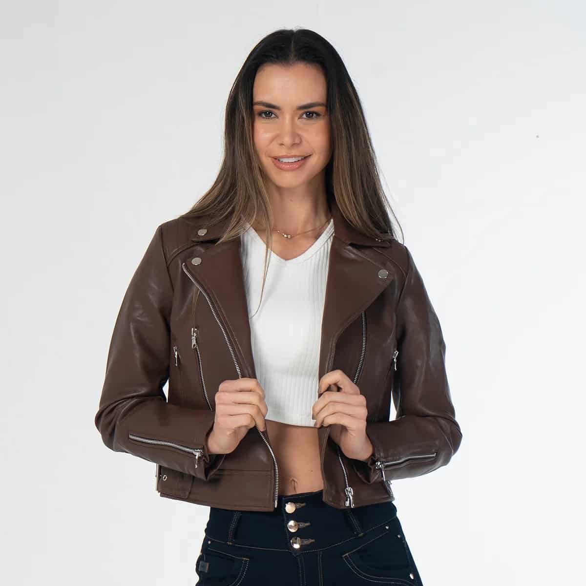 Chaqueta Sintetica Biker Carlota - miniatura 1
