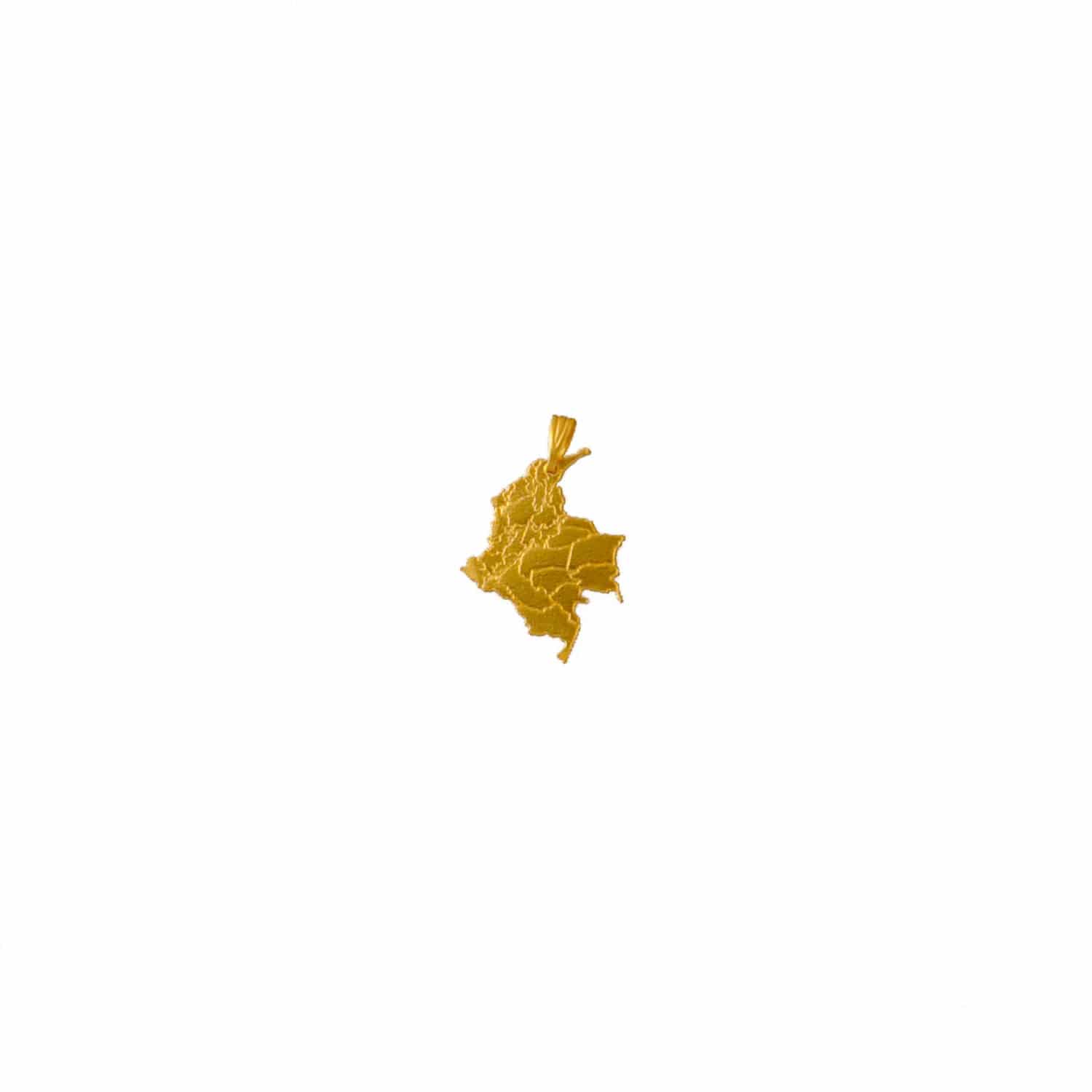 Dije mapa de Colombia con departamentos - miniatura 1