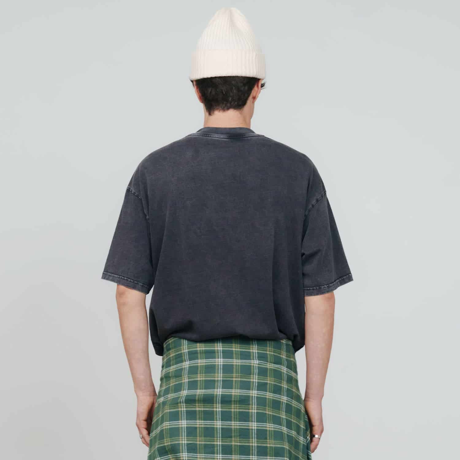Shadow Oversized T-Shirt - Washed Black - miniatura 3