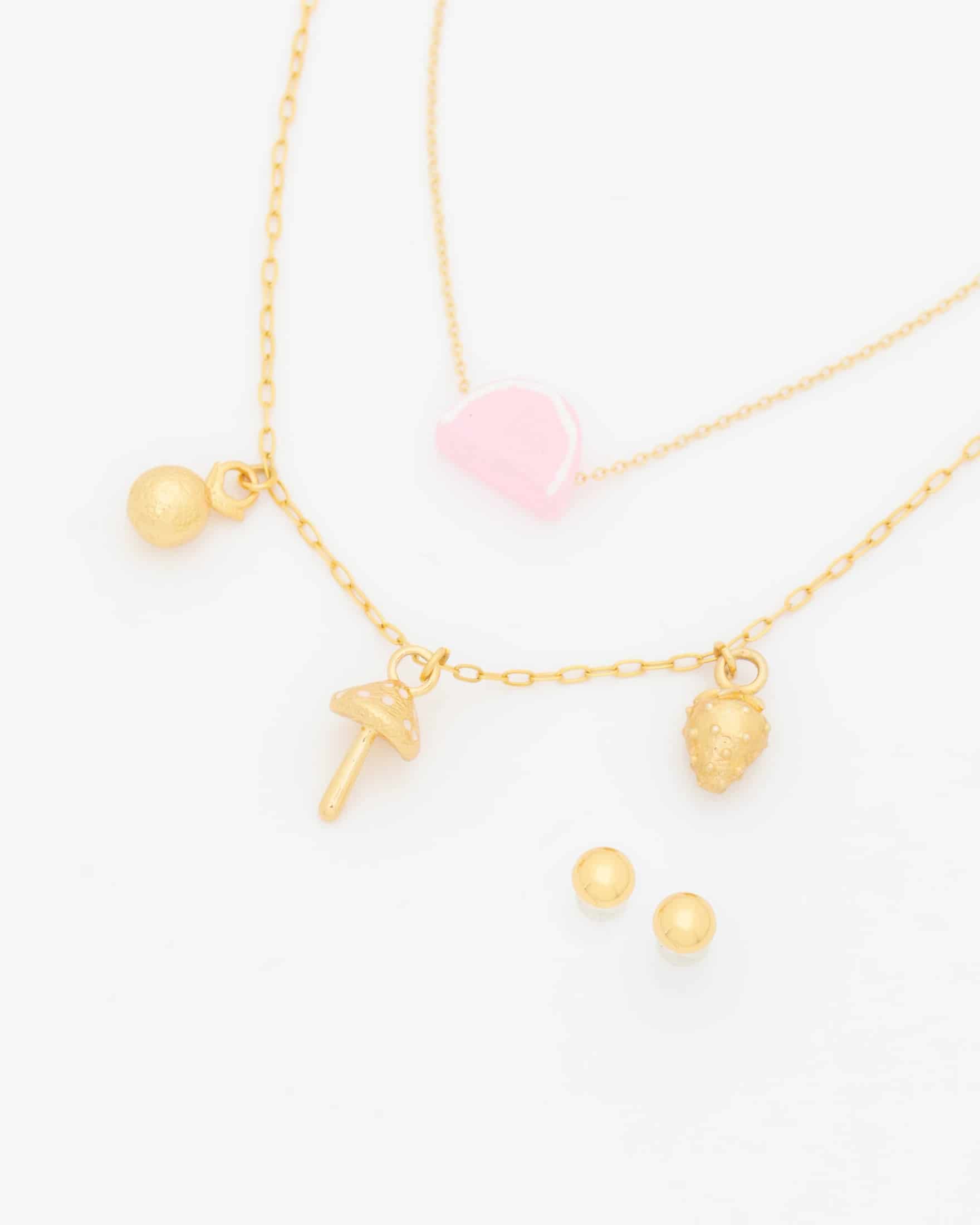 Set X2 Collares Frutas + Aretes - miniatura 1