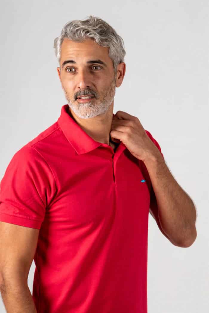 CAMISETA POLO FUCSIA - miniatura 4