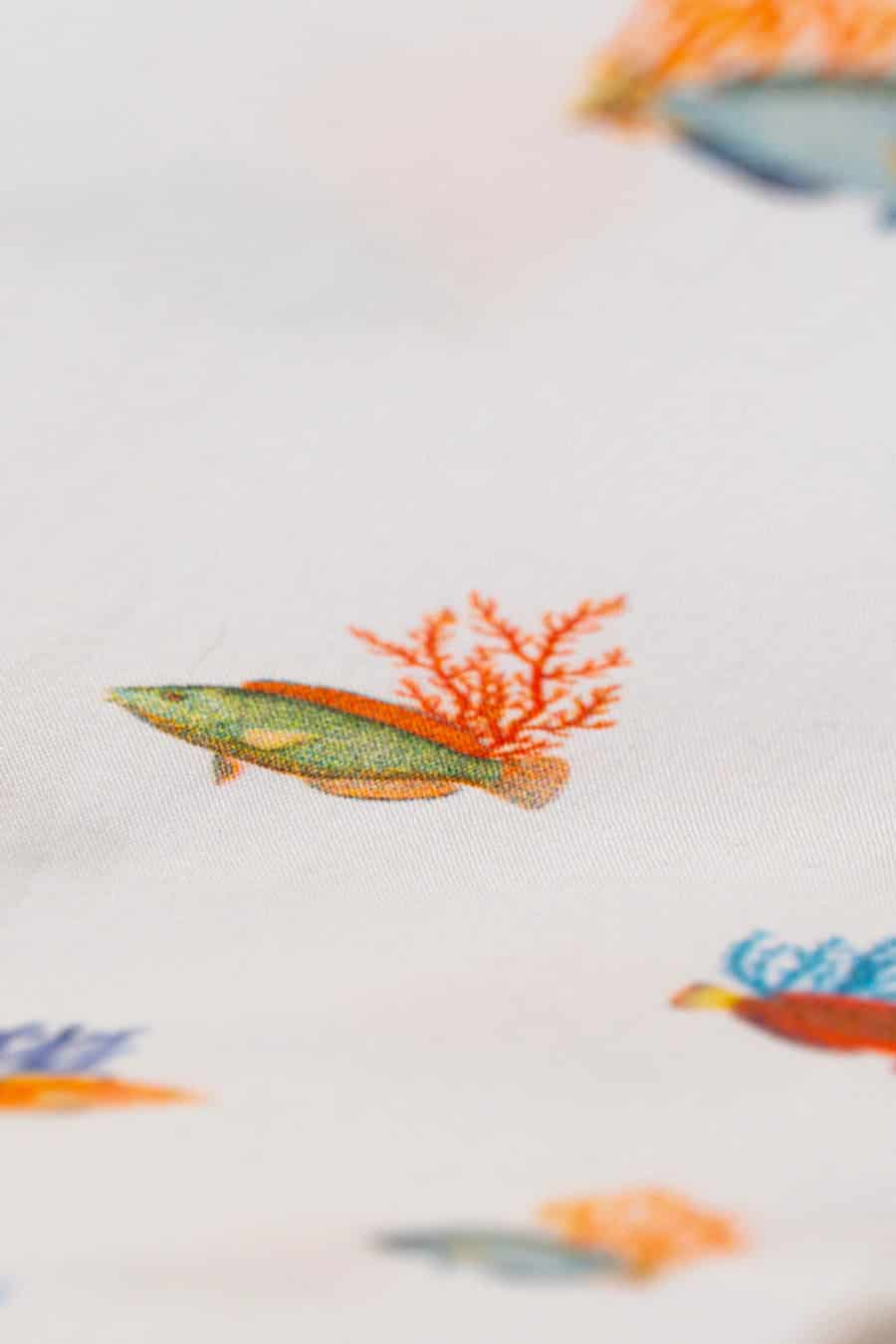 Men's cotton shirt white vanicoro - miniatura 6