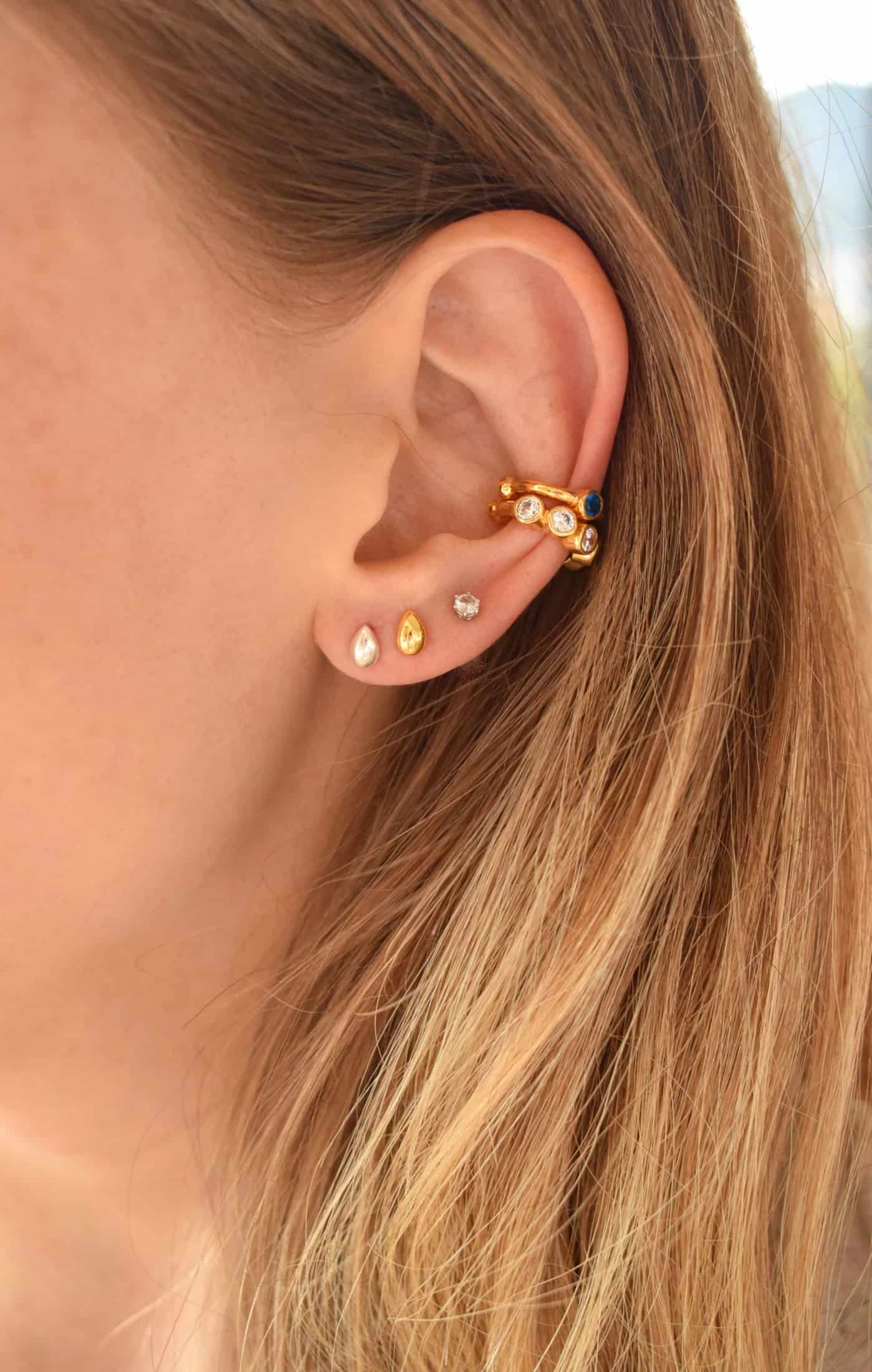 Ear Cuff Circon Azul - miniatura 5