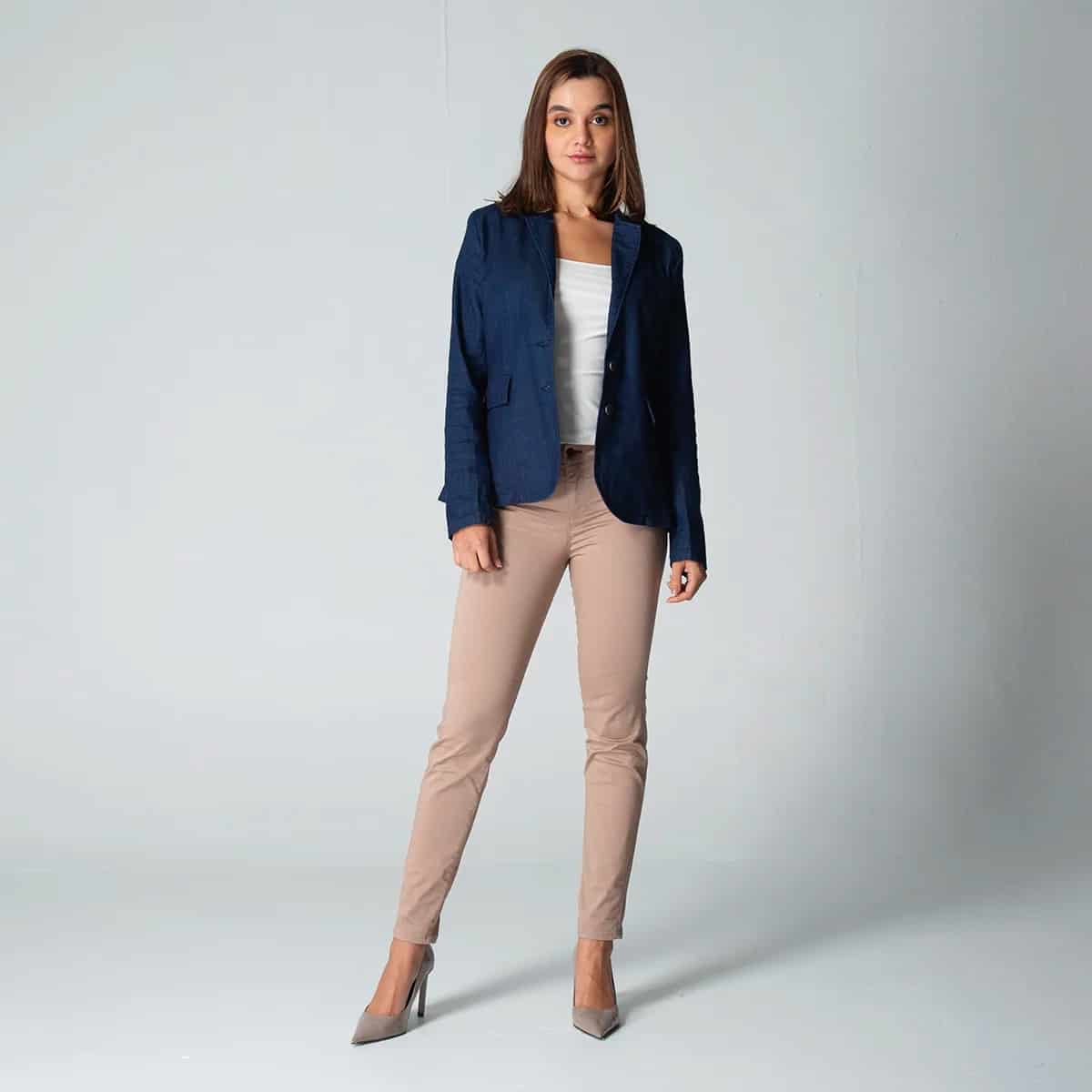 Blazer Casual Denim Slim Blz - miniatura 9