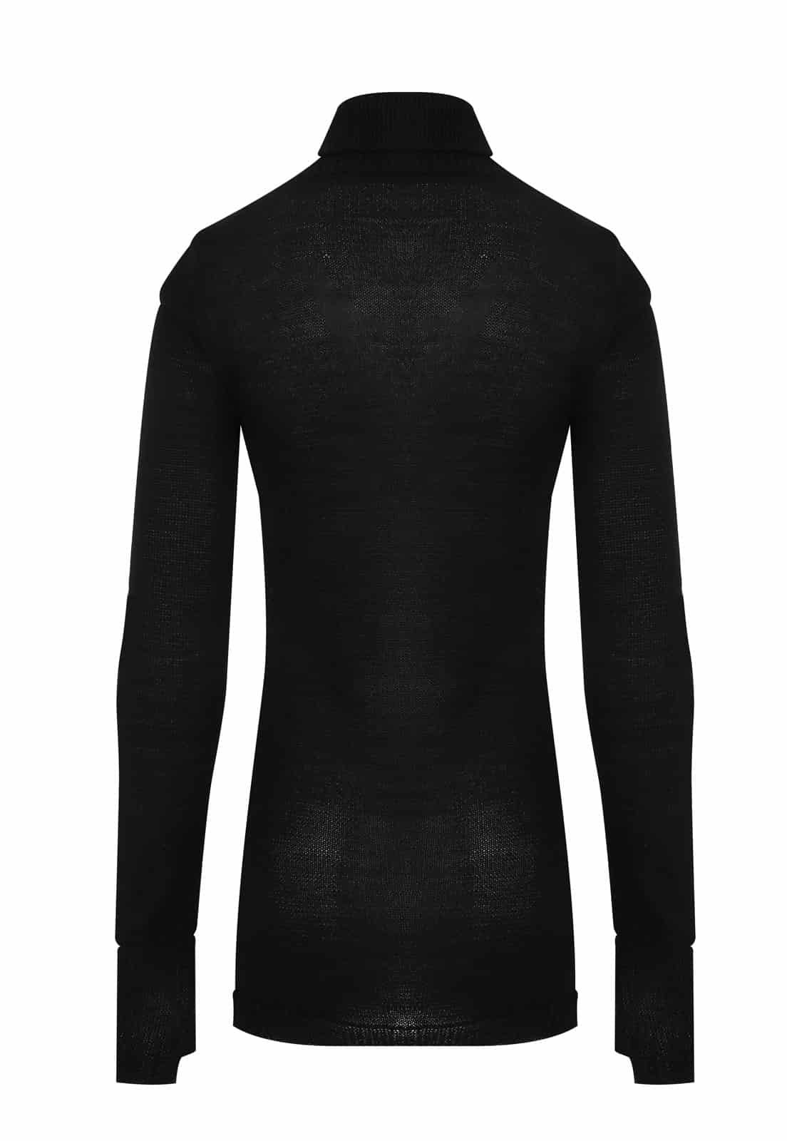BABY ALPACA SILK KNITTED TURTLENECK SWEATER - miniatura 9