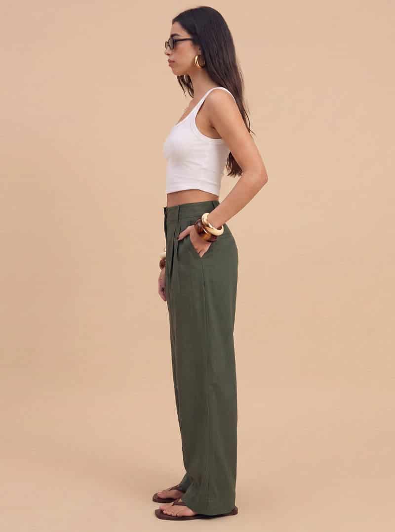 PANTALÓN CANVAS OLIVO - miniatura 3