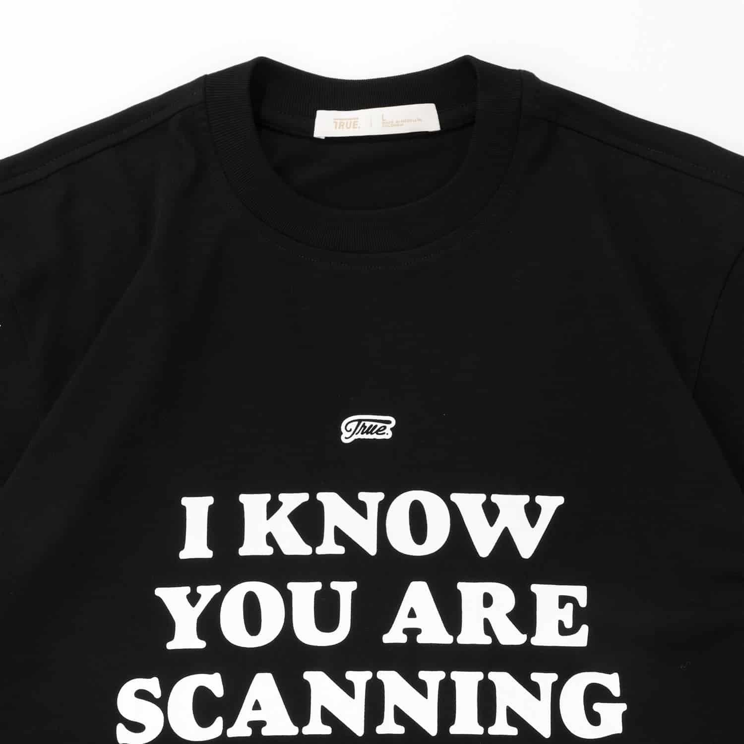Scanning Cropped Tee - Black - miniatura 4