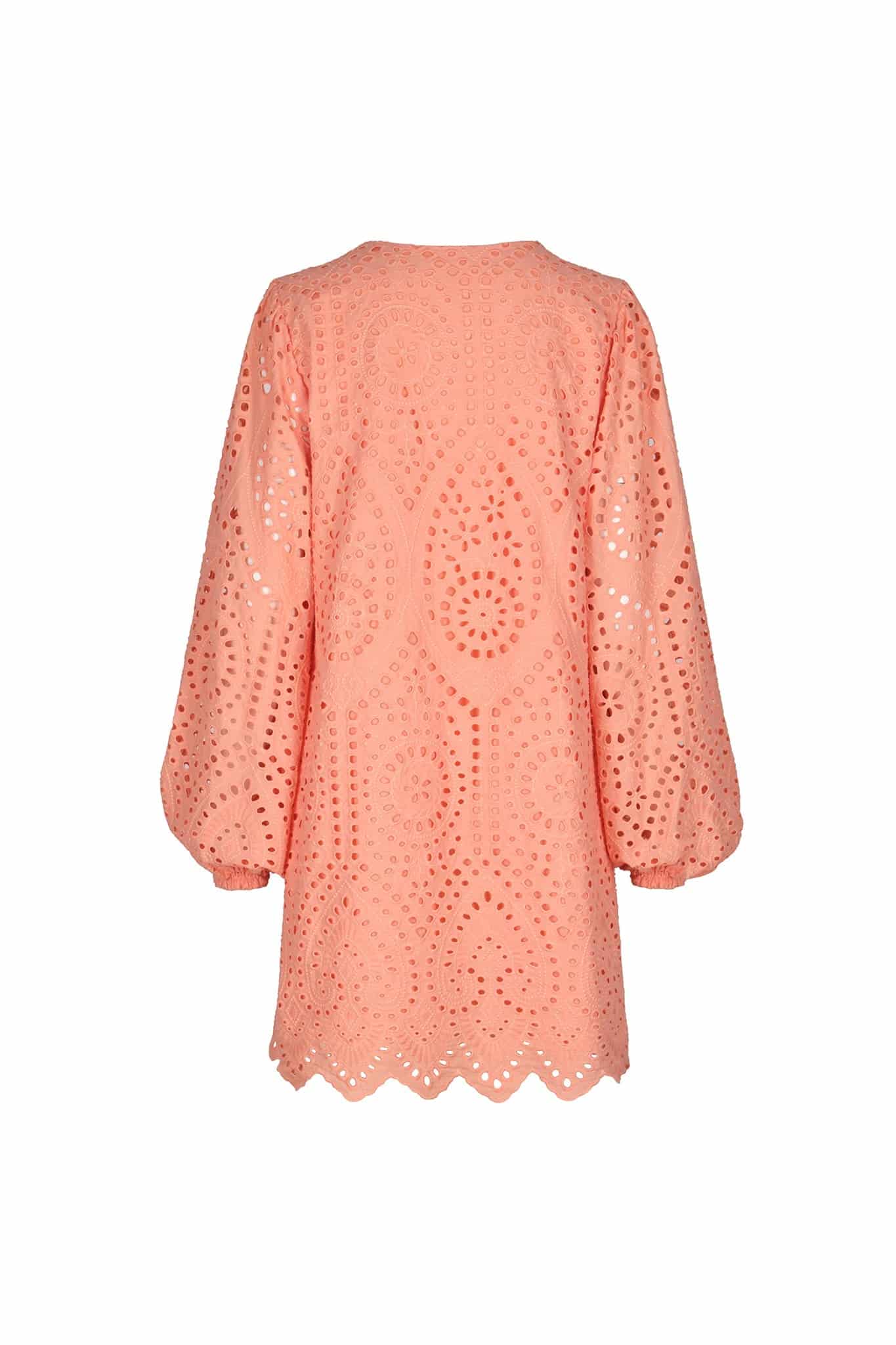San Marco Eyelet Mini Dress / Apricot - miniatura 3