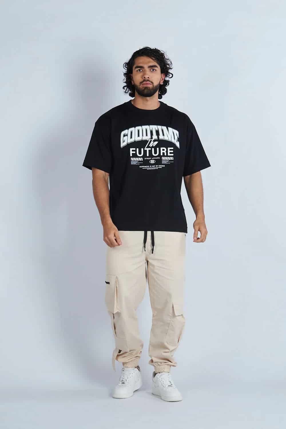 Camiseta oversize estampada Good Time Negro| DROP 03 | - miniatura 3
