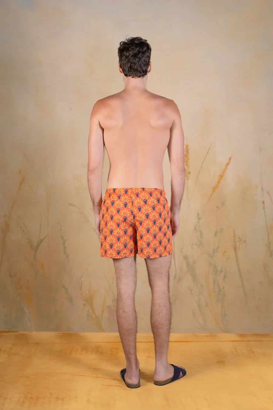 Annona polyester swim trunks Terracotta - miniatura 3