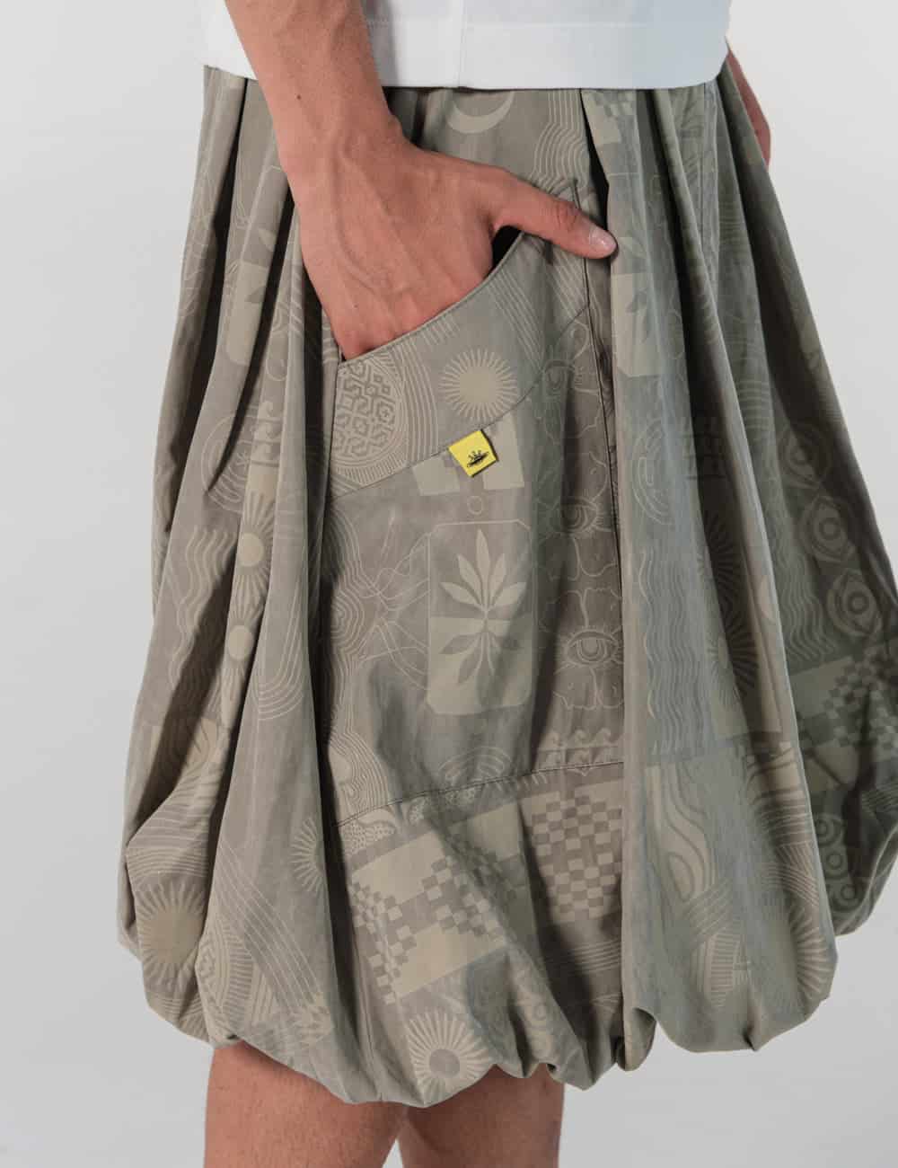 Falda Bombacha Ser Oliva Unisex - miniatura 4