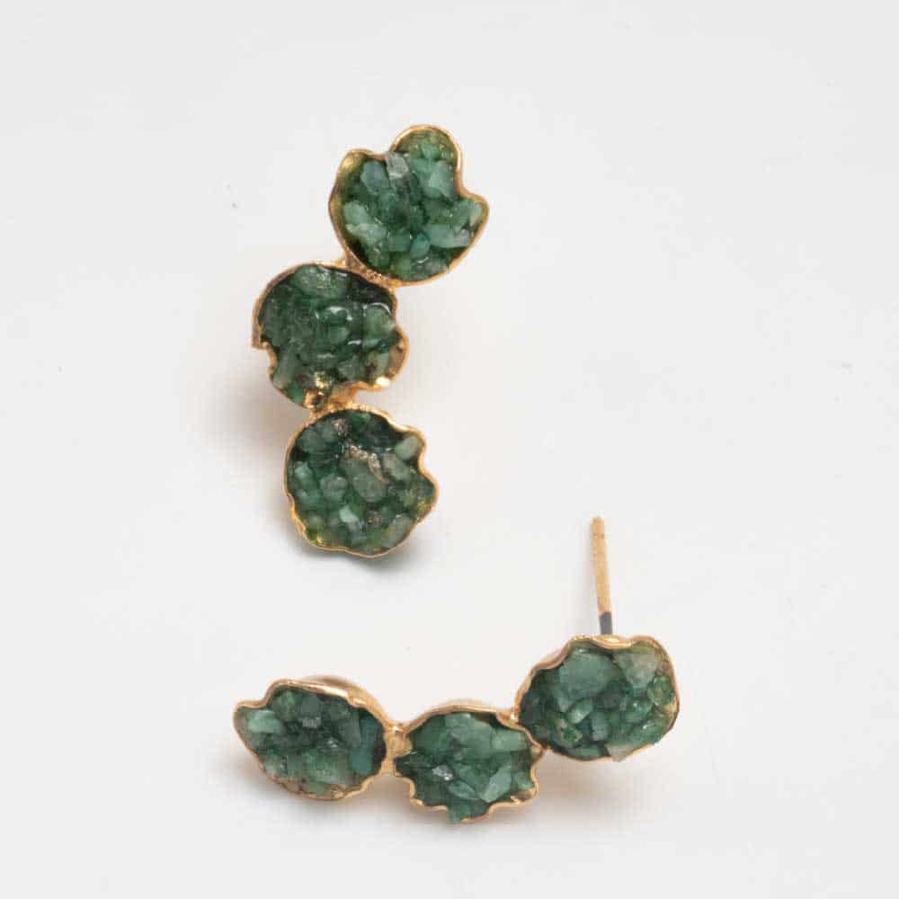Aretes Topo Flores de Morrallas - miniatura 3