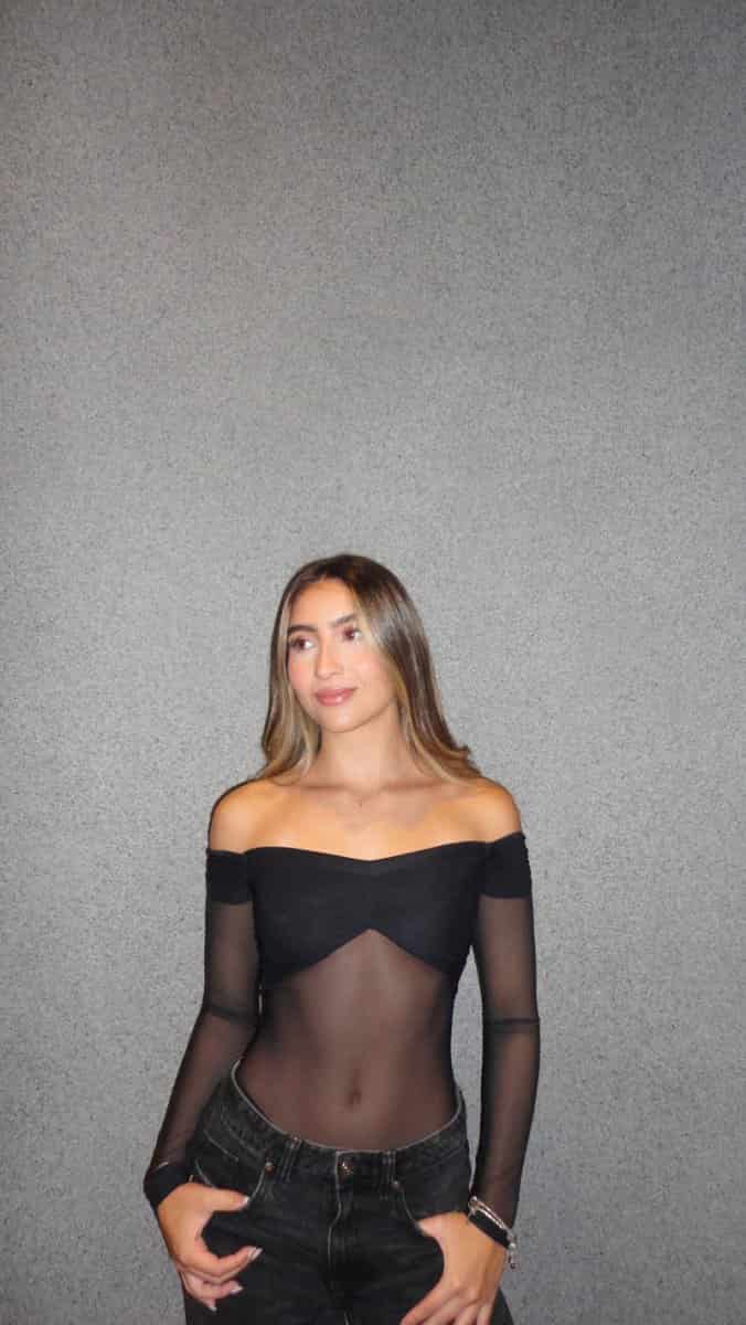 Body tull Mimosa - Negro - miniatura 1